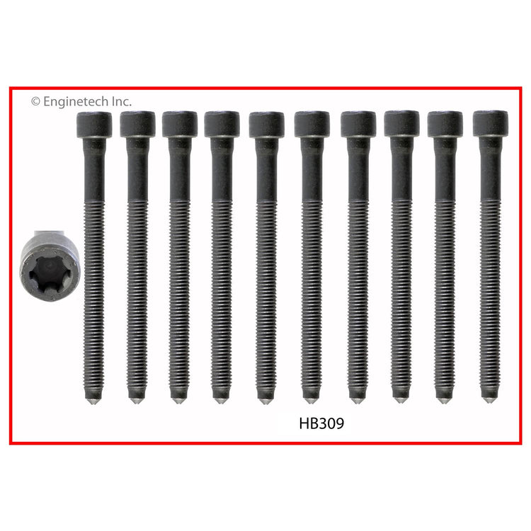 Enginetech Engine Head Bolt Set for One Cylinder - Fits 2012-2014 Volkswagen and Audi Models