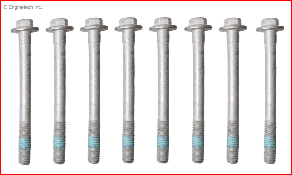 Enginetech HB312 Engine Head Bolt Set for One Cylinder - Fits Chevrolet Silverado 1500, GMC Sierra 1500, and More