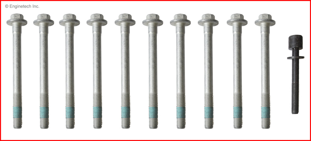 Enginetech HB731 Engine Head Bolt Set for One Cylinder – Compatible with 2014 Chevrolet Silverado 1500 and More