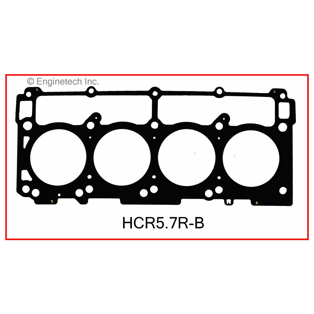 Enginetech HCR5.7R-B Engine Cylinder Head Gasket for Dodge and Chrysler Vehicles