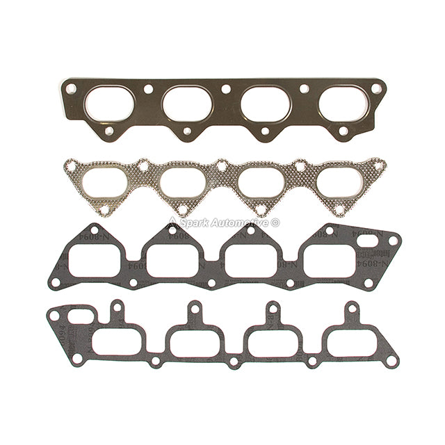 MLS Head Gasket Set Intake Exhaust Valves Fit 89-92 Mitsubishi Eagle Dodge 4G63
