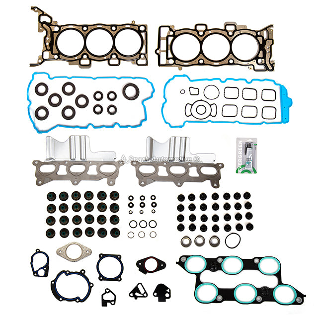 Full Gasket Set Intake Exhaust Valves Fit 11-16 Buick Chevrolet GMC 3.6L
