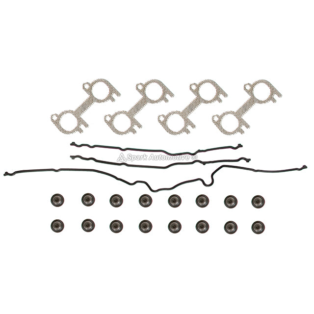Full Gasket Set Intake Exhaust Valves Fit 00-05 Ford E, F Series V8 5.4 SOHC 16V