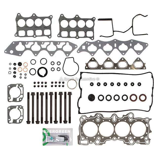 Head Gasket Set Valves Timing Belt Kit Fit 94-01 Acura Integra 1.8L B18C5 B18C1