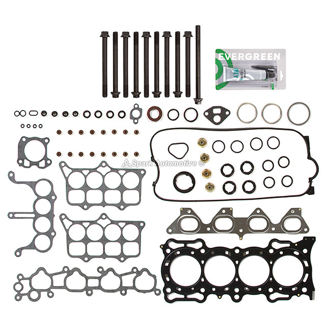 MLS Head Gasket Set Valves Timing Belt Kit Fit 91-96 Honda 2.2L F22A1 F22A4