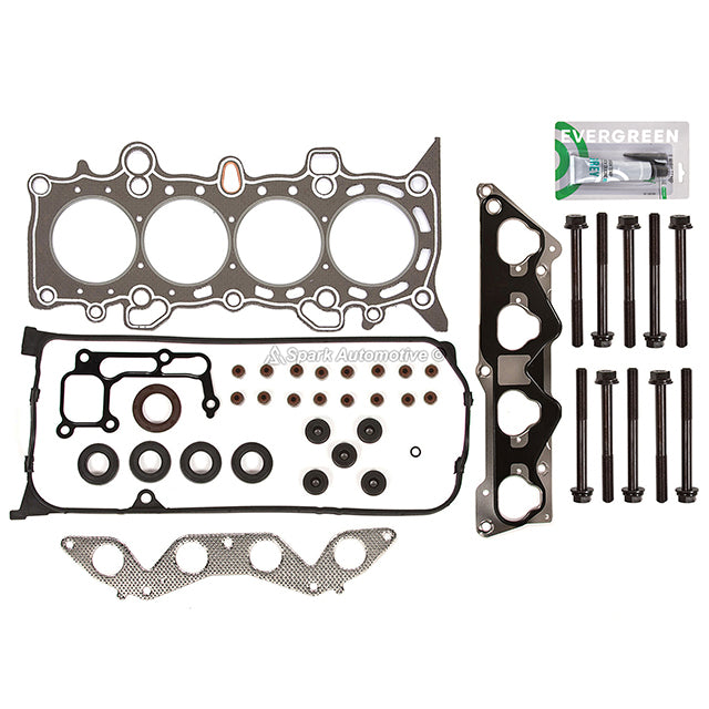 Head Gasket Set Valves Timing Belt Kit Fit 01-05 Honda Civic 1.7L D17A2 D17A6