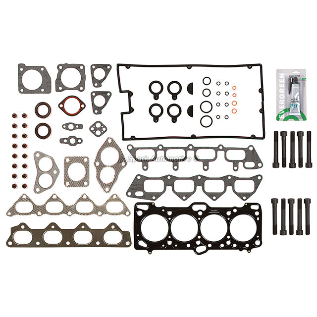 MLS Head Gasket Set Intake Exhaust Valves Fit 89-92 Mitsubishi Eagle Dodge 4G63