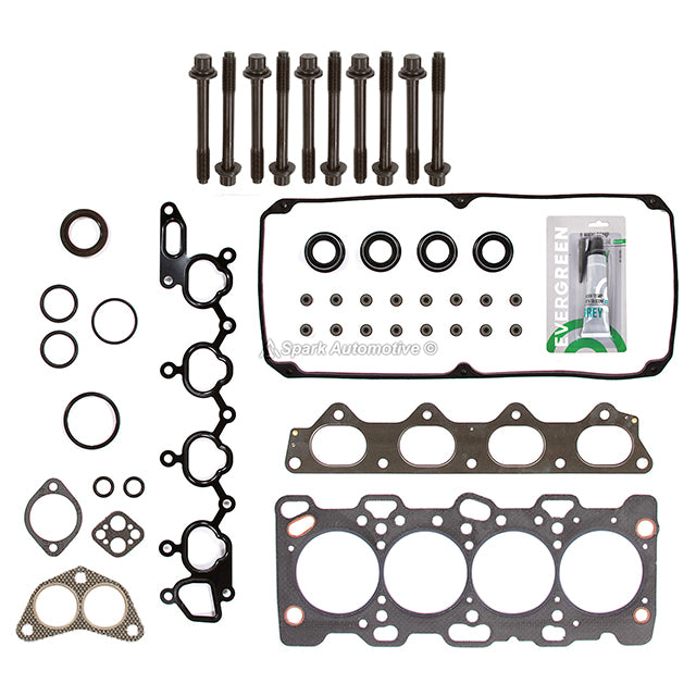 Head Gasket Set Intake Exhaust Valves Fit 97-99 Mitsubishi Montero Sport 4G64