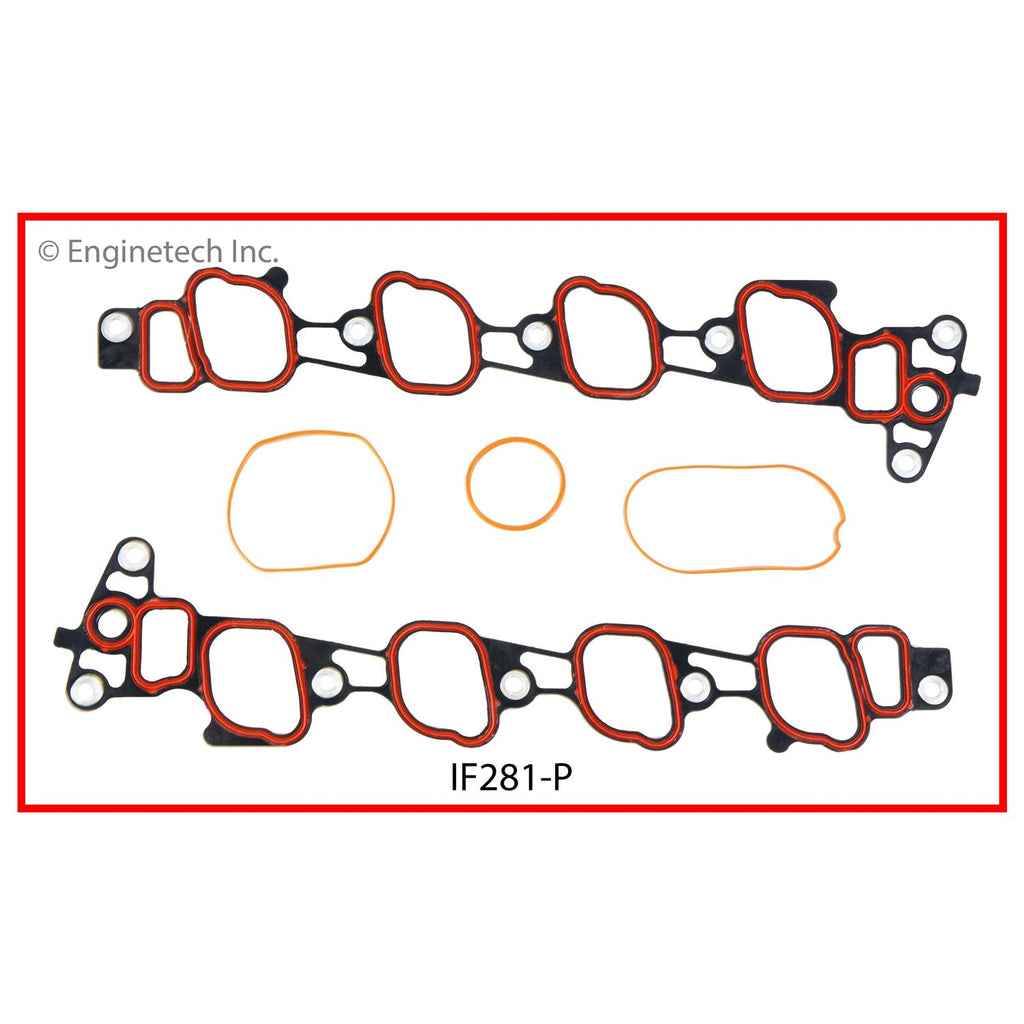 Enginetech IF281-P Engine Intake Manifold Gasket for Ford Cars and Trucks