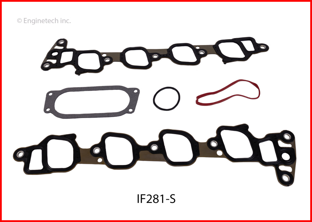Enginetech IF281-S Engine Intake Manifold Gasket for Ford Cars and Trucks