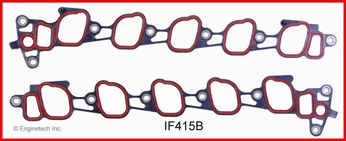 Enginetech Engine Intake Manifold Gasket for Ford E-350 Super Duty and F-250/F-350 (Part #IF415B)