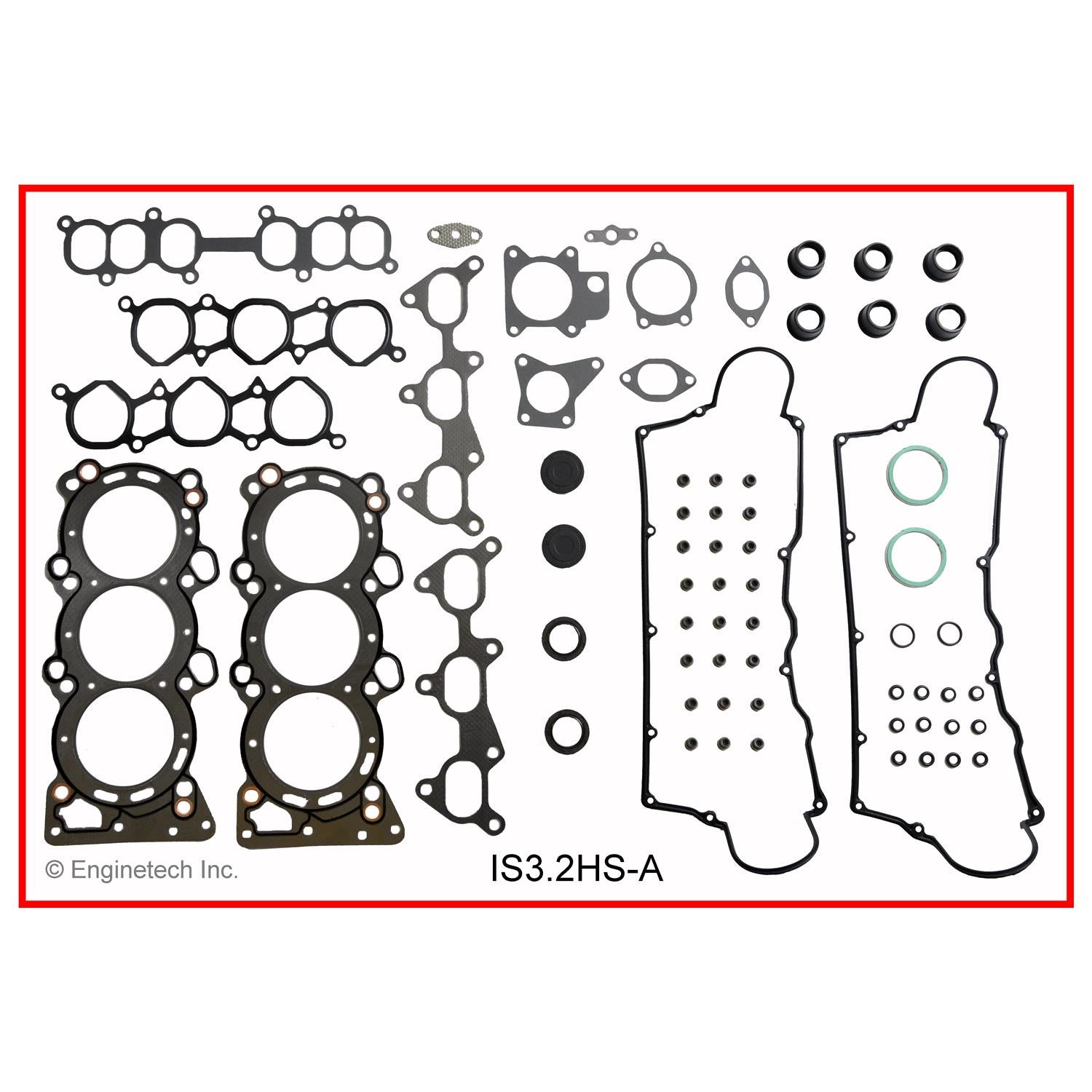 Enginetech IS3.2HS-A Engine Cylinder Head Gasket Set for Isuzu and Hon ...