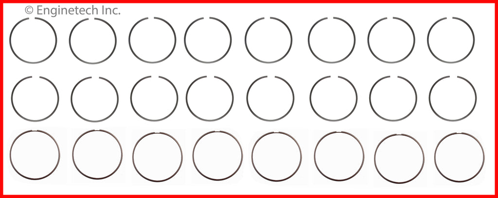 Enginetech M40518-060 Engine Premium Piston Ring Complete Set