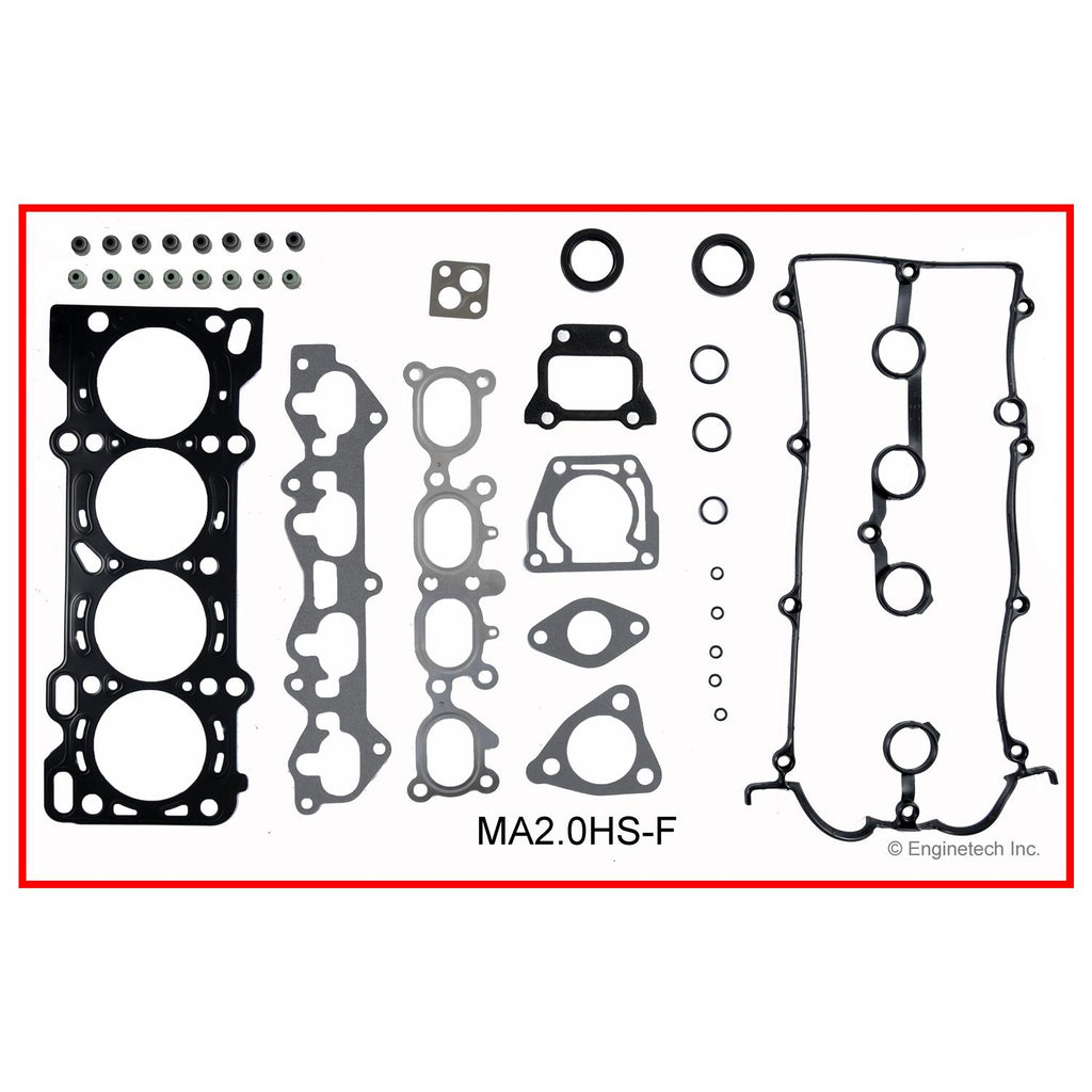 Enginetech MA2.0K-4 Engine Full Gasket Set for Mazda 626 and Ford Probe
