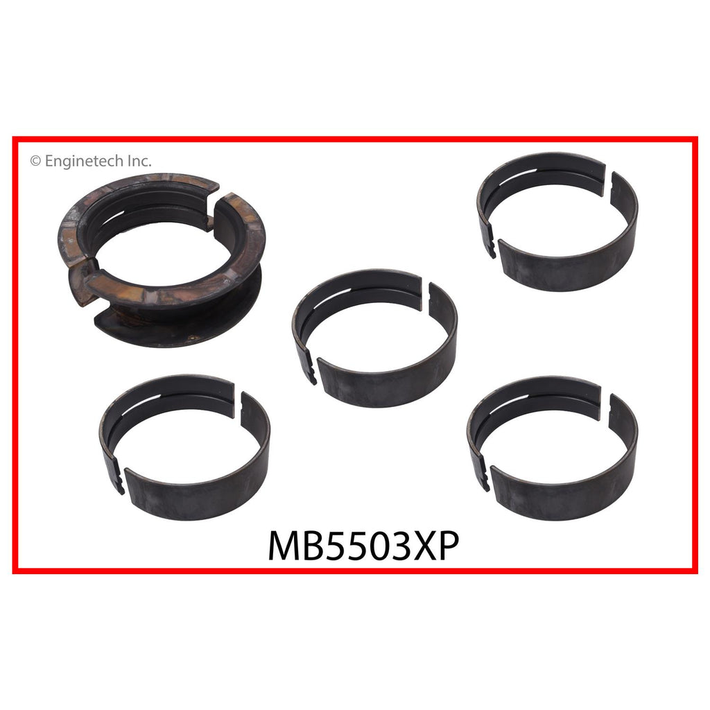 Enginetech High Performance Engine Full Crankshaft Main Bearing Set (Part MB5503XP001)