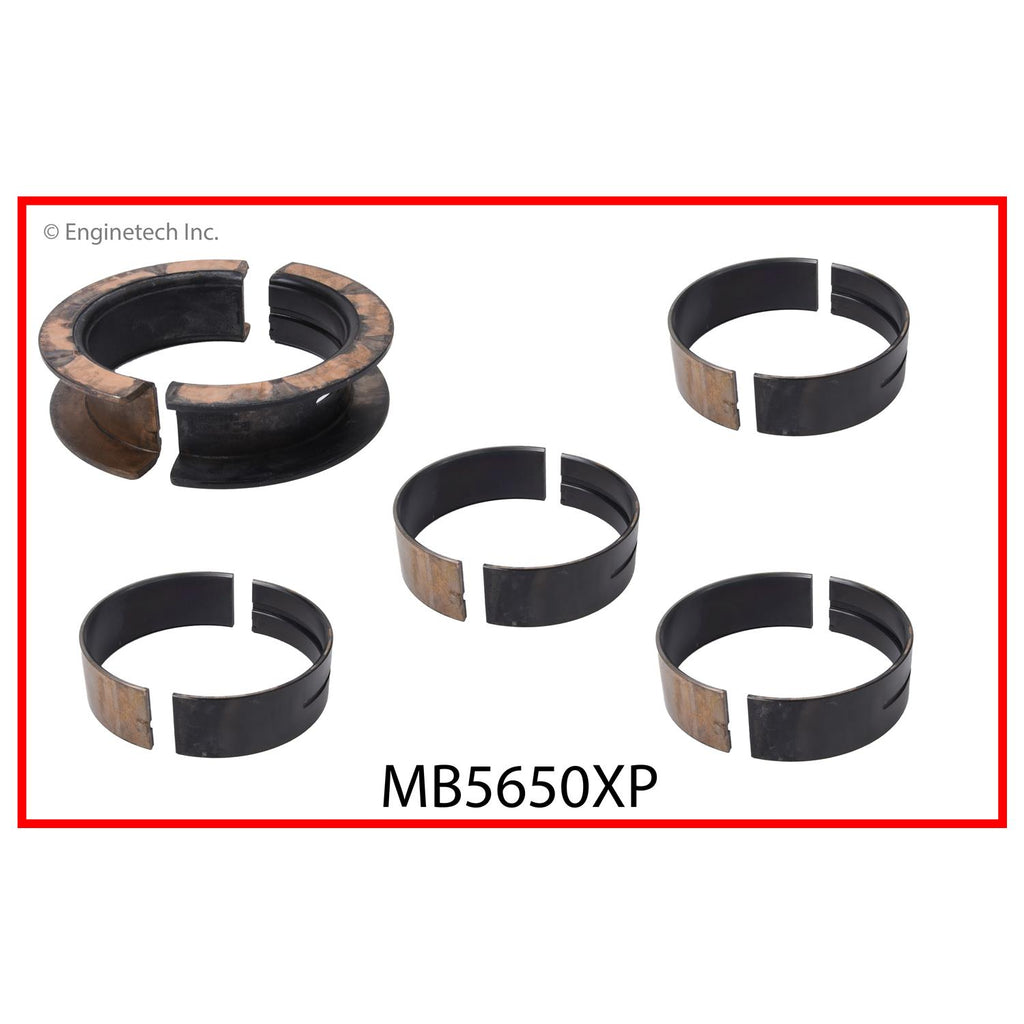 Enginetech MB5650XP020 High Performance Engine Full Crankshaft Main Bearing Set