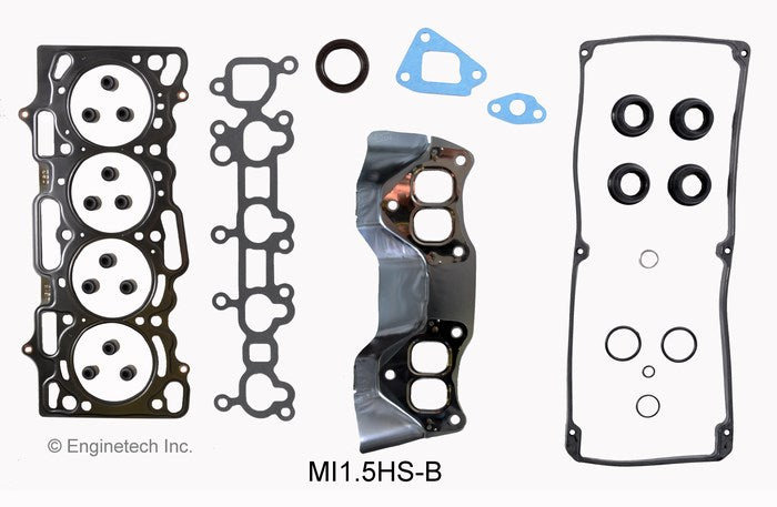 Enginetech Mitsubishi MI1.5HS-B Engine Cylinder Head Gasket Set