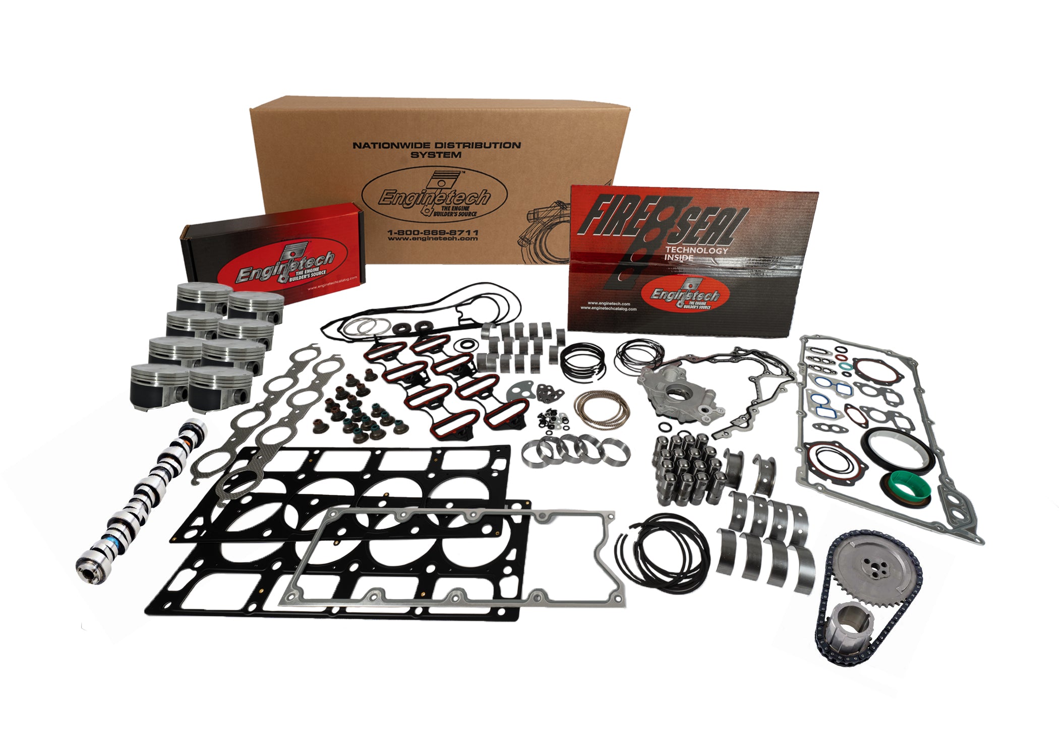 Premium Engine Enginetech MKC364AP Premium Engine Master Rebuild Kit for GMC and Chev ...