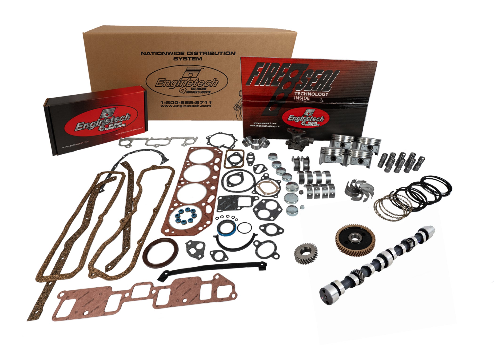 Enginetech MKP151RC Engine Master Rebuild Kit for Pontiac Cars and Tru ...
