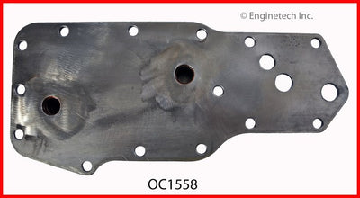 Enginetech OC1558 Engine Oil Cooler Element for Cummins Trucks - 7 Plate