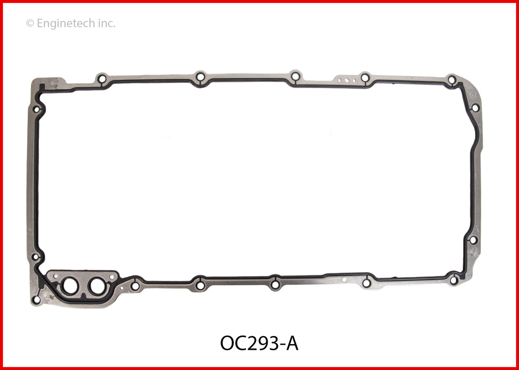 Enginetech Engine Oil Pan Gasket for GMC and Chevrolet Cars and Trucks (Part OC293-A)