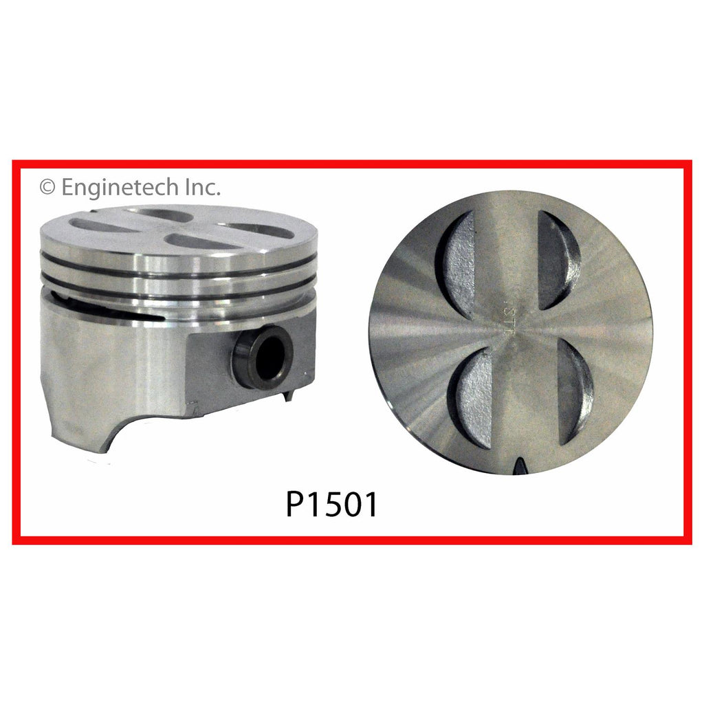 Enginetech P1501(1)030 Engine Single Piston Without Rings for Ford 300 and Classic Models
