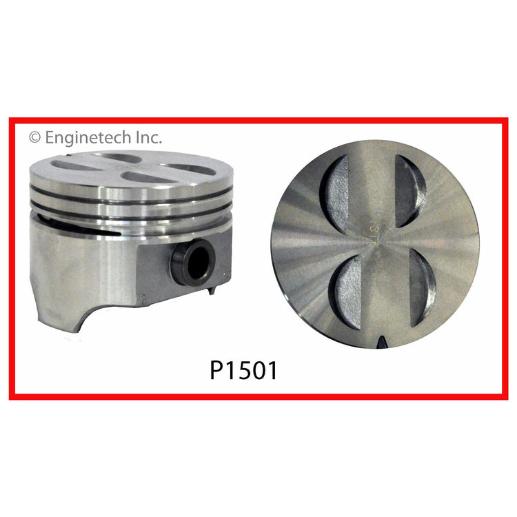 Enginetech P1501(1)030 Engine Single Piston Without Rings for Ford 300 and Classic Models