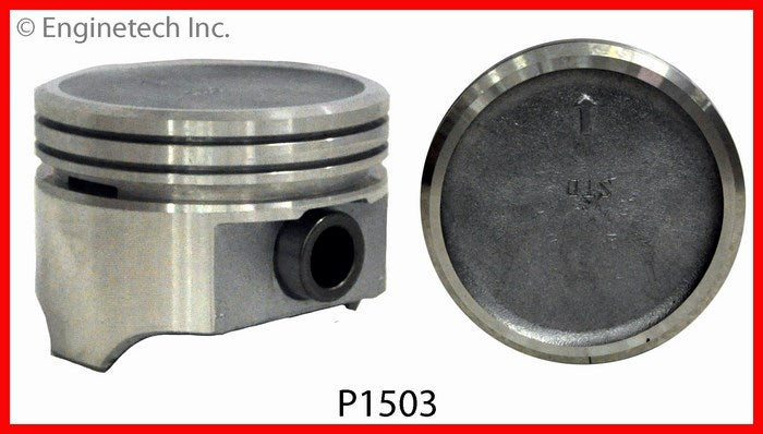 Enginetech P1503(8)030 Engine Piston Set Without Rings for Buick and More