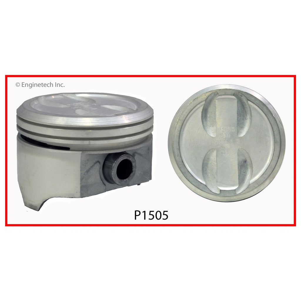 Enginetech P1505(1)030 Single Piston for Engine Rebuilds Without Rings