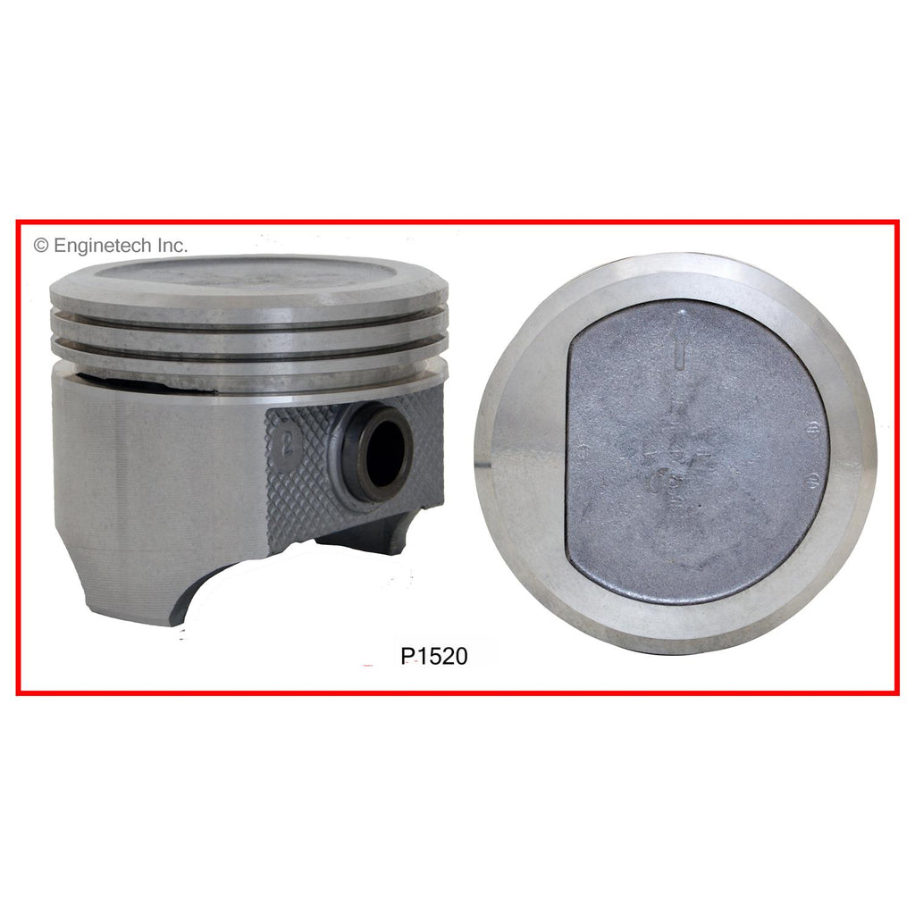 Enginetech P1520(1)040 Single Piston for Engine Rebuilds Without Rings ...