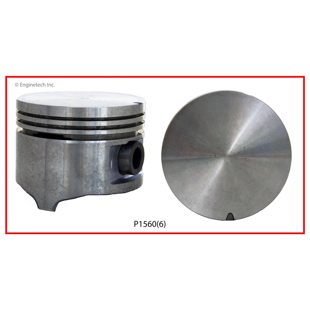 Enginetech P1560(6)020 Engine Piston Set Without Rings for Classic and ...