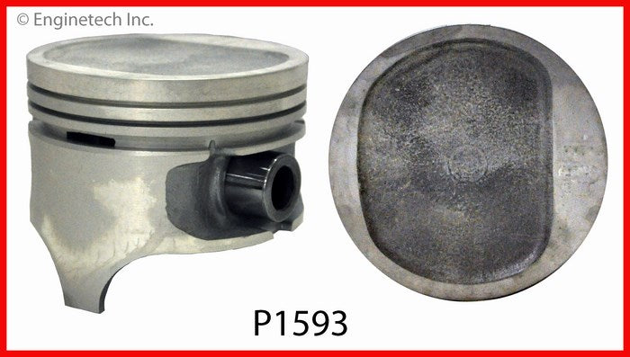 Enginetech P1593(4)STD Engine Piston Set Without Rings for Jeep and Eagle Models