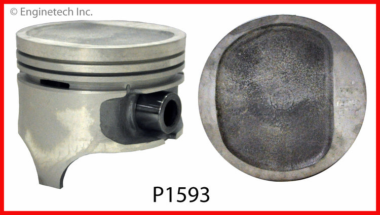 Enginetech P1593(6)020 Engine Piston Set Without Rings for Jeep Cherokee and Comanche
