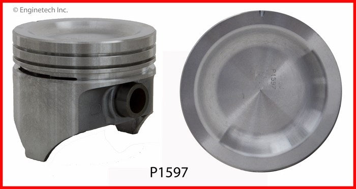 Enginetech P1597(6)040 Engine Piston Set Without Rings for Ford F-100 and F-250 (1969-1974)