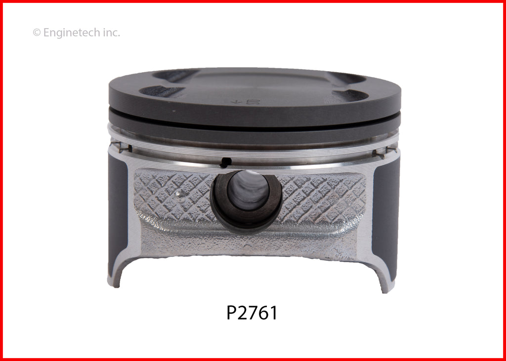 Enginetech P2761(4)020 Engine Piston Set Without Rings for Ford Fiesta (2011-2019)