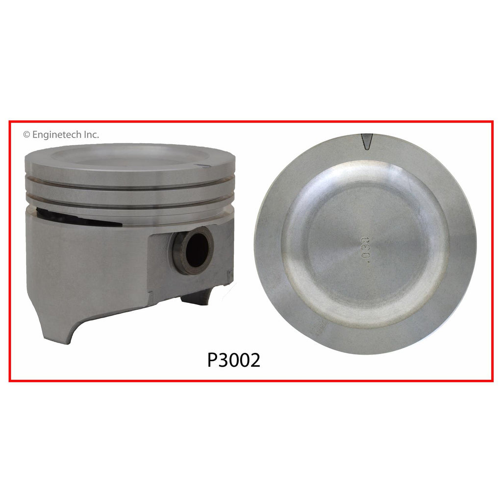 Enginetech P3002(1)040 Engine Single Piston Without Rings for Buick Century (1982-1991)