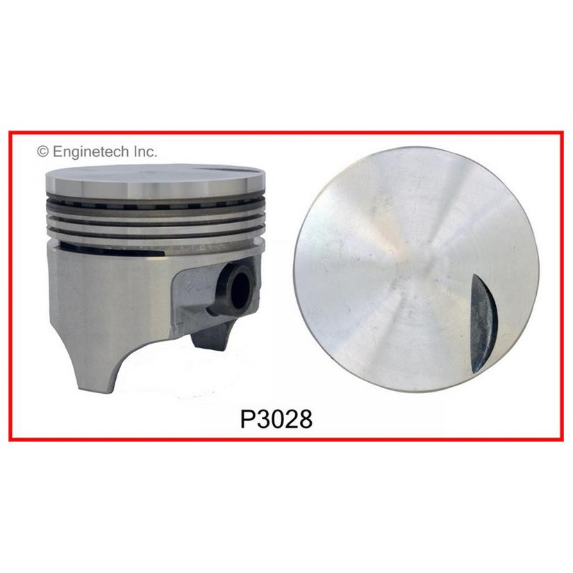 Enginetech P3028(8)060 Engine Piston Set Without Rings for 4.250-Inch Bore Engines