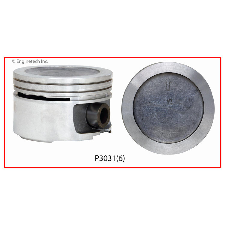 Enginetech P3031(1.75) Engine Single Piston for Chevy Camaro and Pontiac Firebird