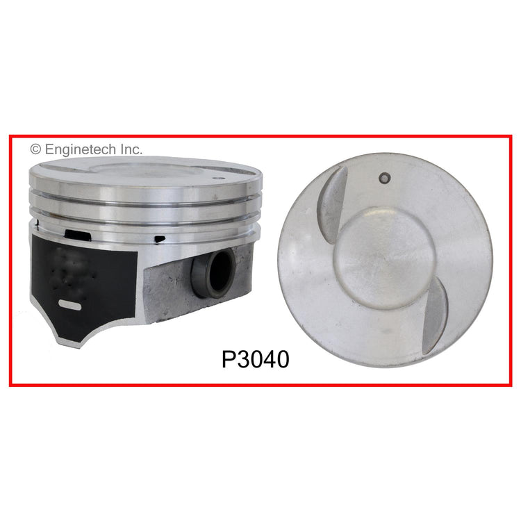 Enginetech P3040(1)STD Engine Single Piston Without Rings for Chevrolet C1500 and C2500