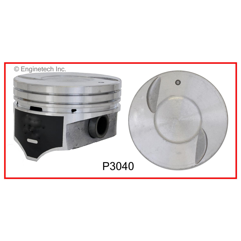 Enginetech P3040(1)040 Engine Single Piston - Without Rings for Chevy C1500 and C2500