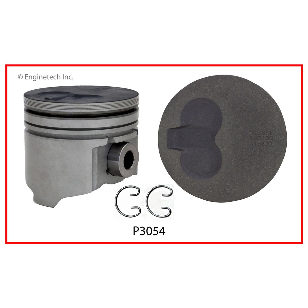 Enginetech P3054(1)STD Engine Single Piston - Without Rings