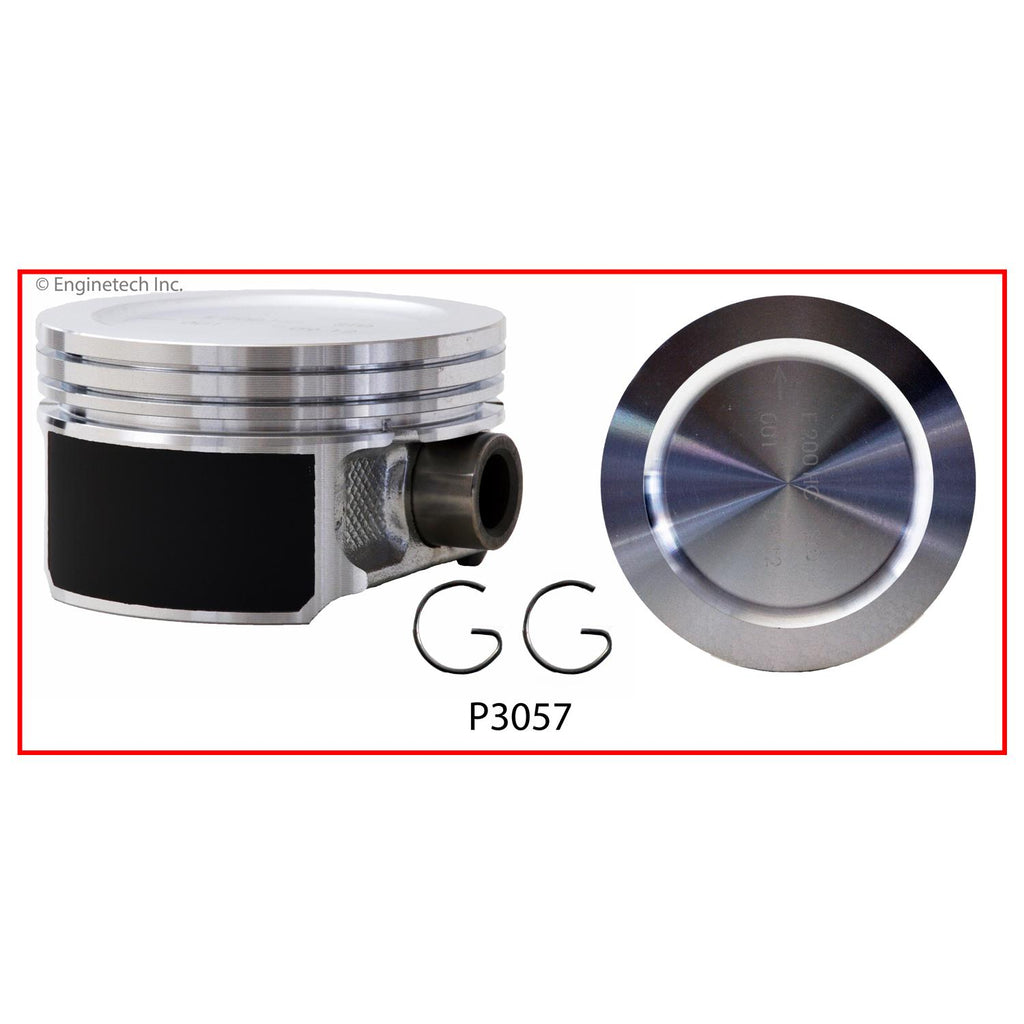 Enginetech P3057(10).75 Engine Piston Set Without Rings for Ford E-350 Super Duty (1999-2015)