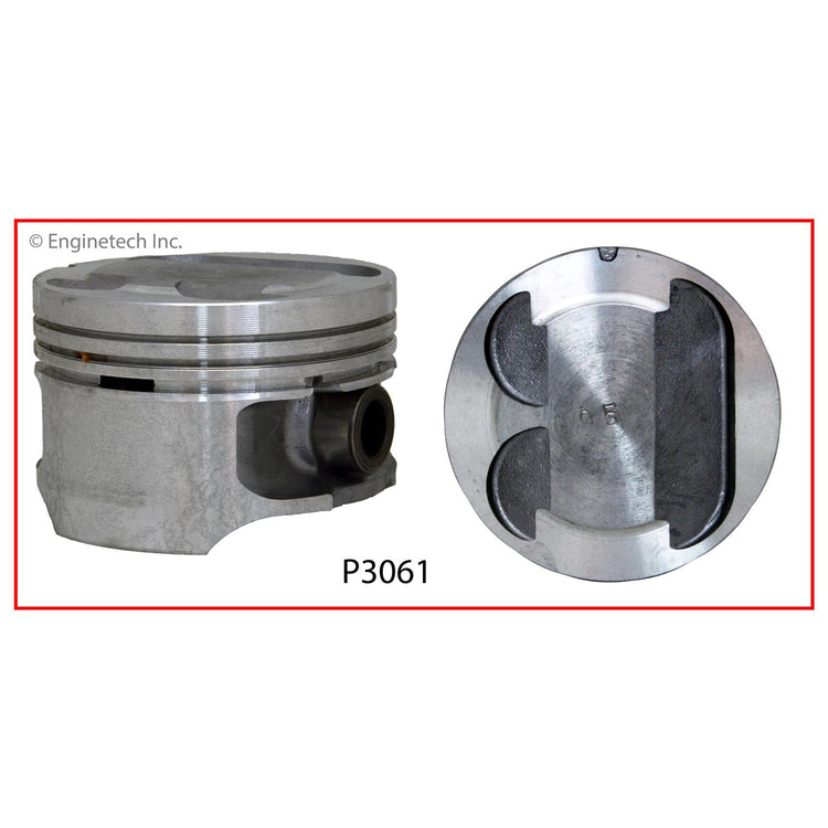 Enginetech P3061(4)STD Engine Piston Set Without Rings for Ford Contour and Mercury Mystique