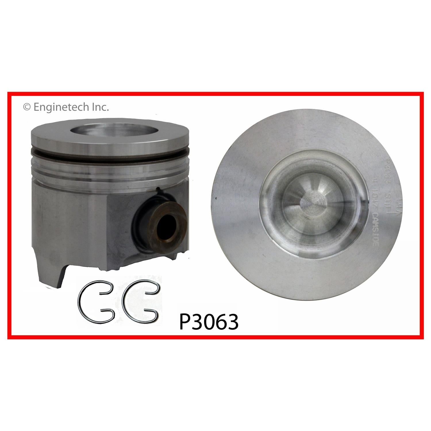 Enginetech P3063(1)STD Single Engine Piston Without Rings – Spark ...