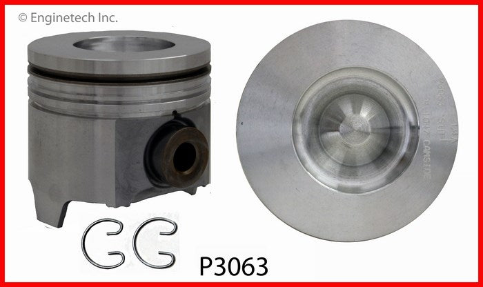 Enginetech P3063(8)STD Engine Piston Set Without Rings for High-Performance Engines