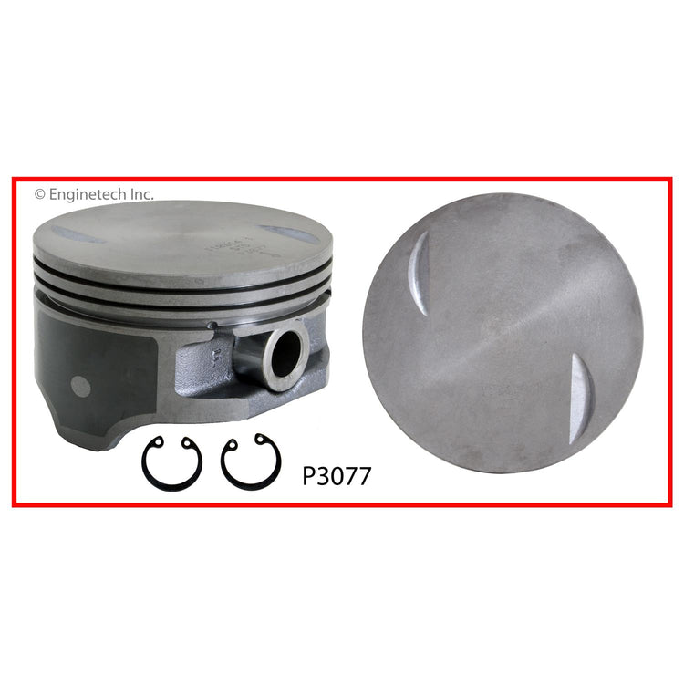 Enginetech P3077(1)030 Engine Single Piston Without Rings for Chevrolet Silverado and GMC Sierra 2004-2007