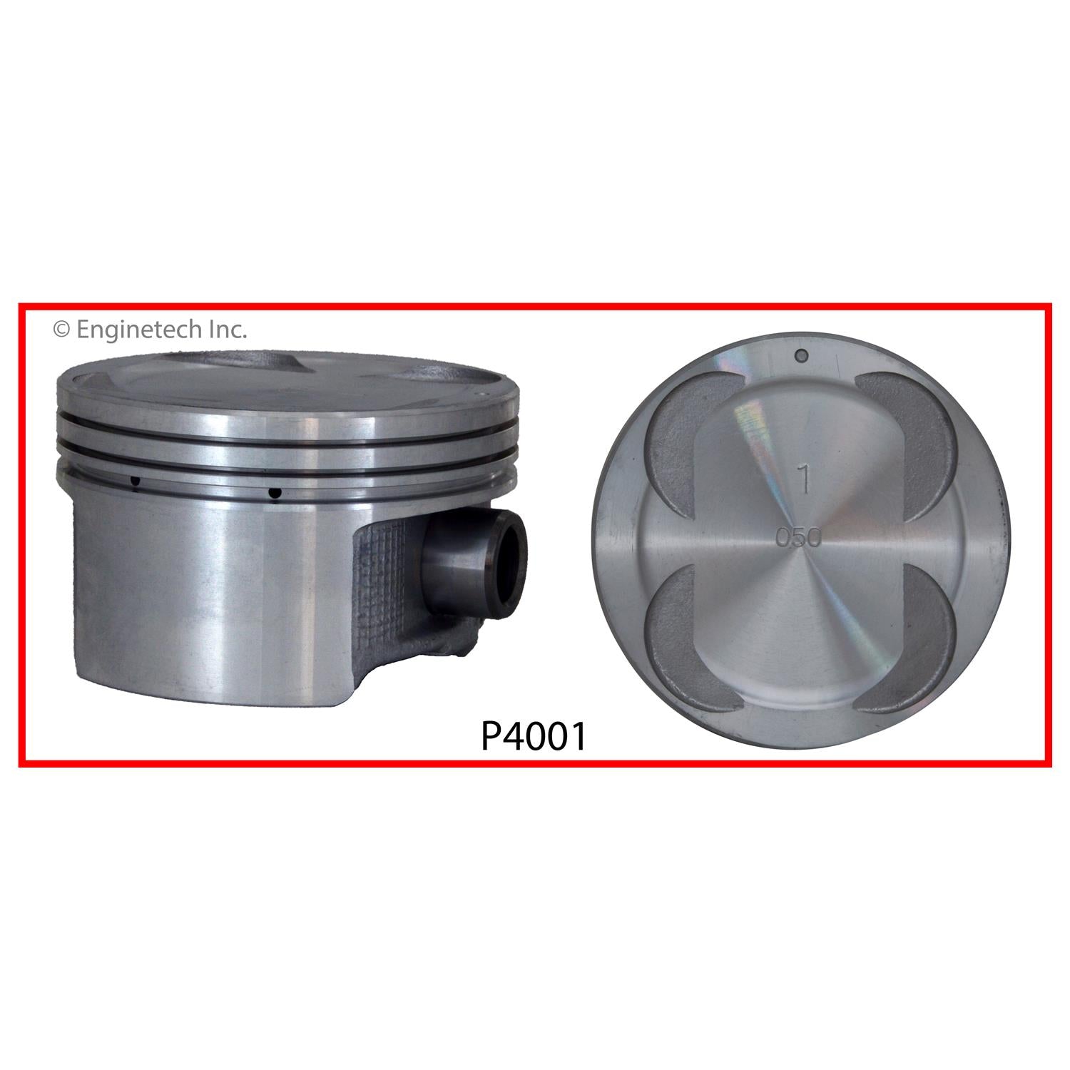 Enginetech P4001(6)STD Engine Piston Set Without Rings for Domestic an ...