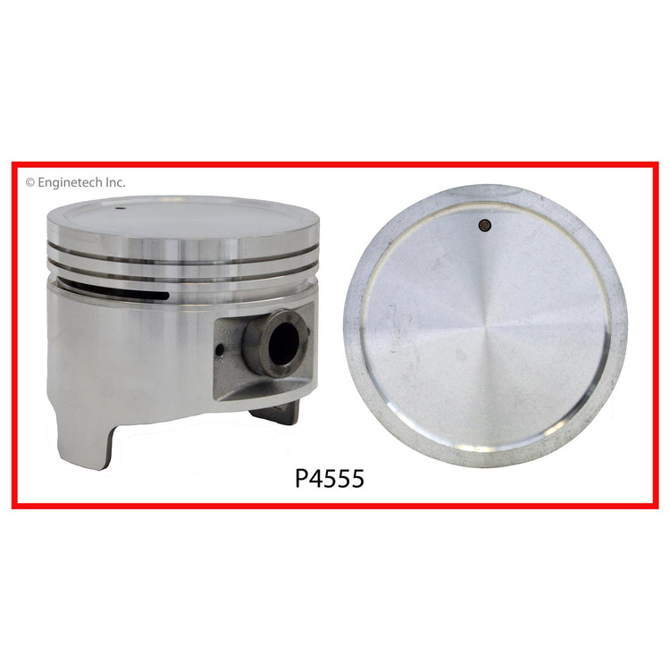 Enginetech P4555(1)STD Engine Single Piston Without Rings for Isuzu Vehicles