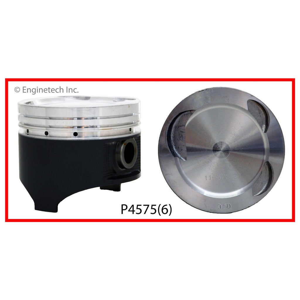 Enginetech P4575(6).50 Engine Piston Set Without Rings for Mazda MPV & 929 (1988-1993)