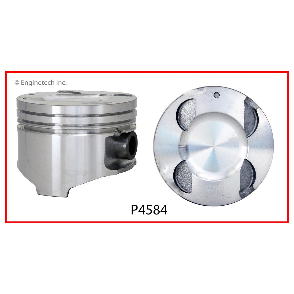 Enginetech P4584(4).50 Engine Piston Set Without Rings for Mazda Protege (1990-1994)